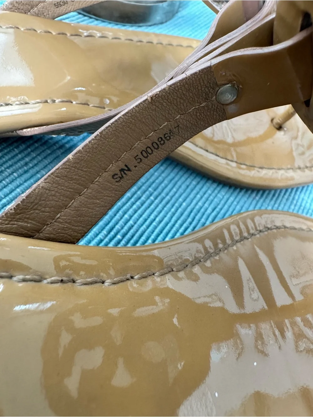 Tory Burch Miller Patent leather Sandals size 8